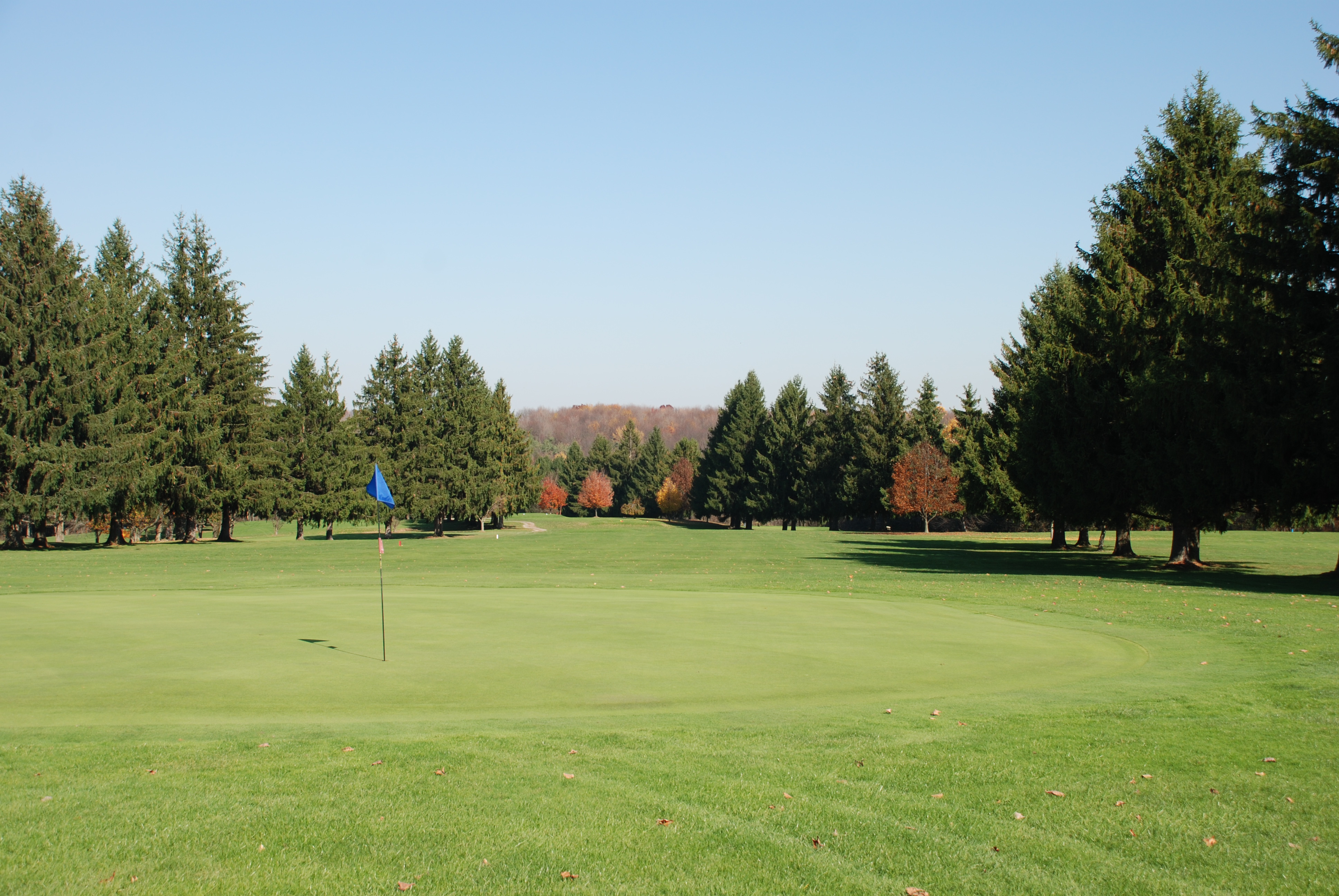 View of a hole on the course at Whispering Pines