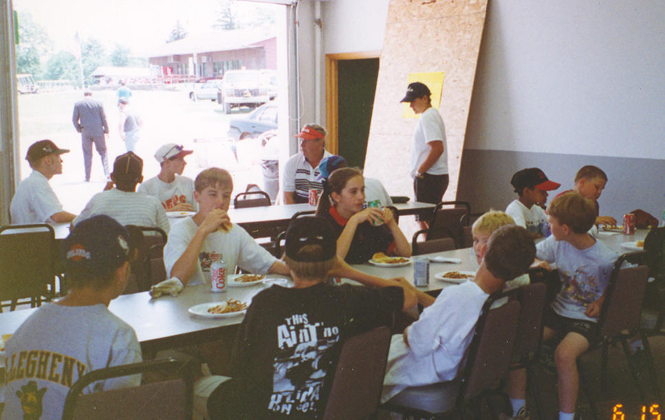 Kids participate in a junior golf program at Whispering Pines